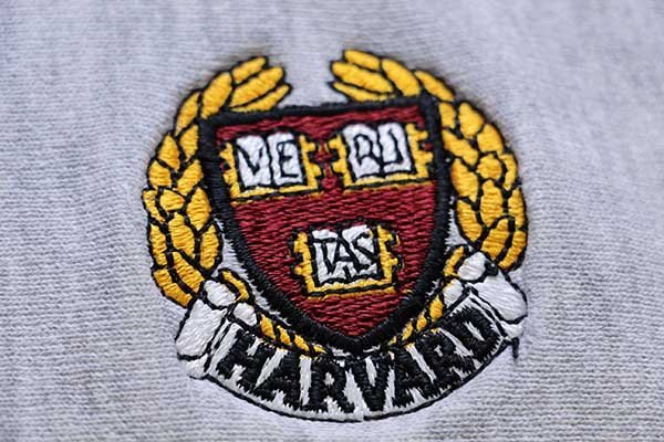 90s USA製 Championチャンピオン HARVARD 刺繍 リバースウィーブ