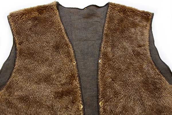 90s 英国製 Barbourバブアー パイルライナー ボア ベスト ブラウン☆27