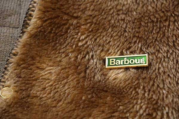 90s 英国製 Barbourバブアー A297 ピンズ付き パイルライナー ボア