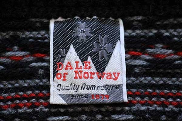 90s ノルウェー製 DALE OF NORWAY ノルディック柄 ヘンリーネック
