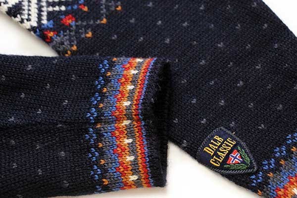 00s ノルウェー製 DALE OF NORWAY ノルディック柄 ハーフジップ ウール