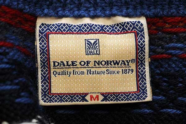 00s ノルウェー製 DALE OF NORWAY ノルディック柄 ハーフジップ ウール