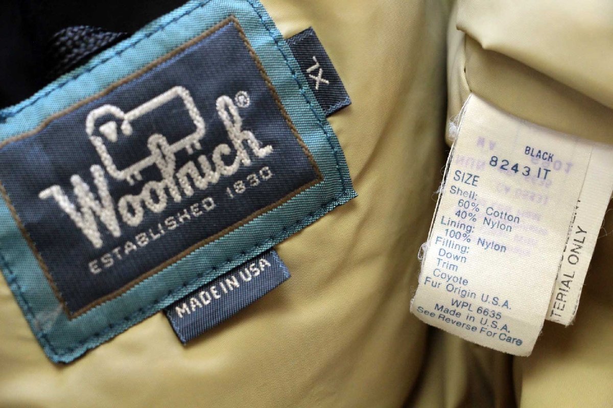 90s USA製 Woolrichウールリッチ コヨーテファー アークティック