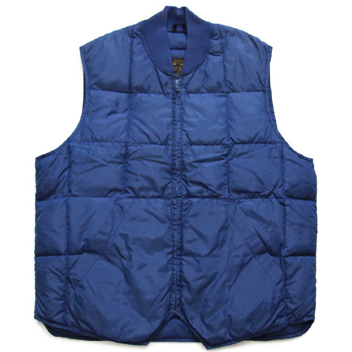 80s EddieBauerエディーバウアー ナイロン インナー ダウンベスト 紺
