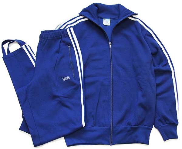 80s 西ドイツ製 adidasアディダス ハイネック 無地 トラックジャケット