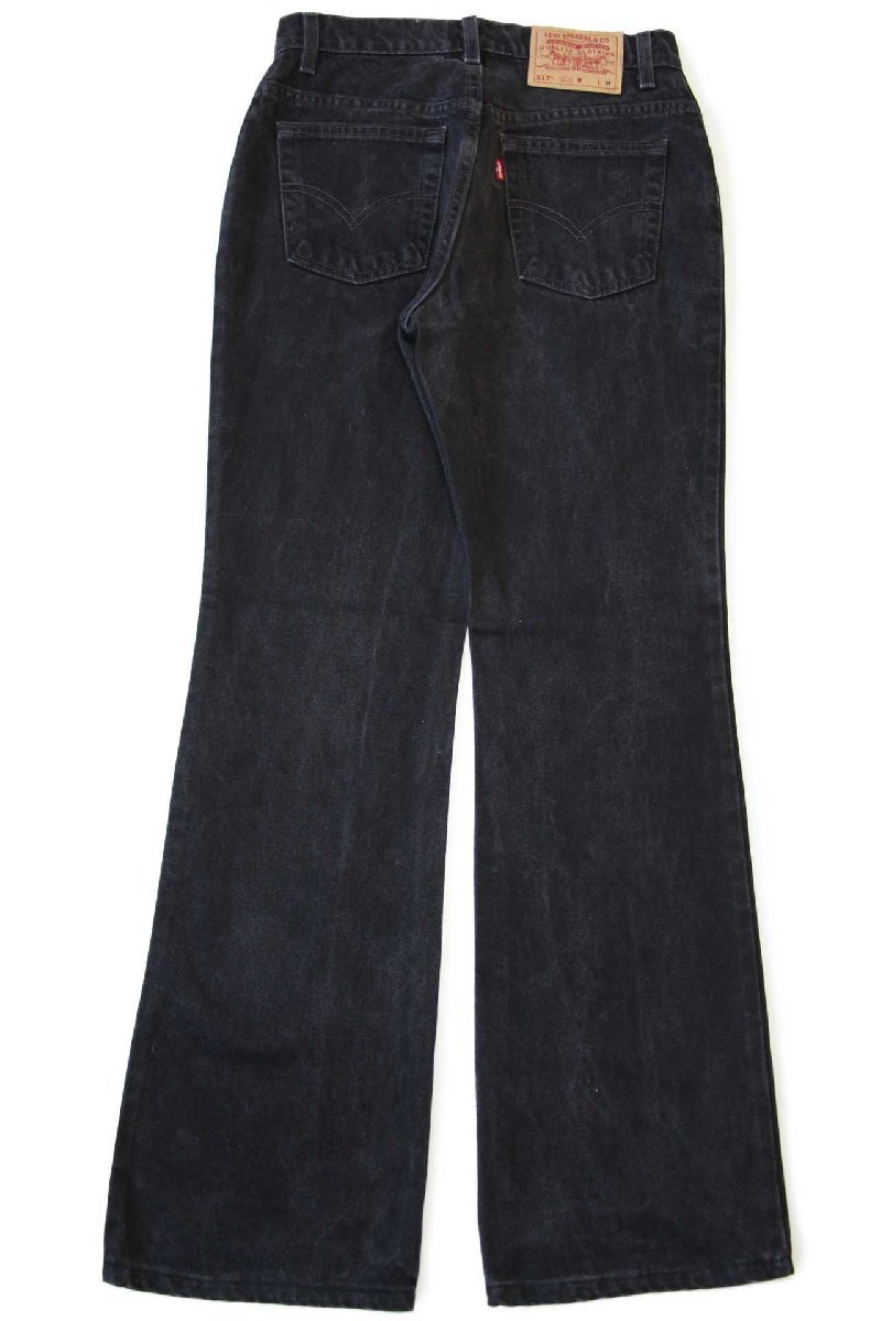 90s USA製 Levi'sリーバイス 517 ブラック デニムパンツ 7 JR.M