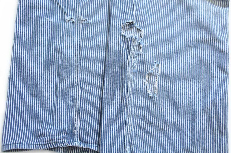 40s USA製 HERCULESヘラクレス ヒッコリー ストライプ オーバーオール