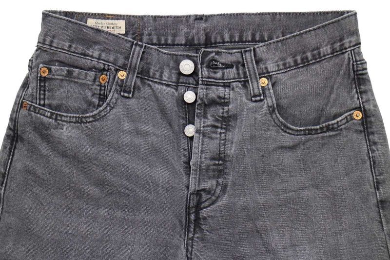 LEVI'Sリーバイス PREMIUM 501 BIGE ストレッチ ブラック デニムパンツ