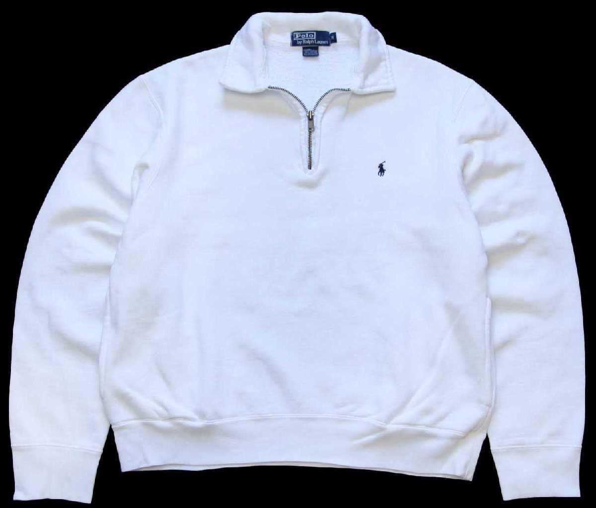 ポロ Polo Ralph Lauren ハーフジップ スウェット L バーガンディ