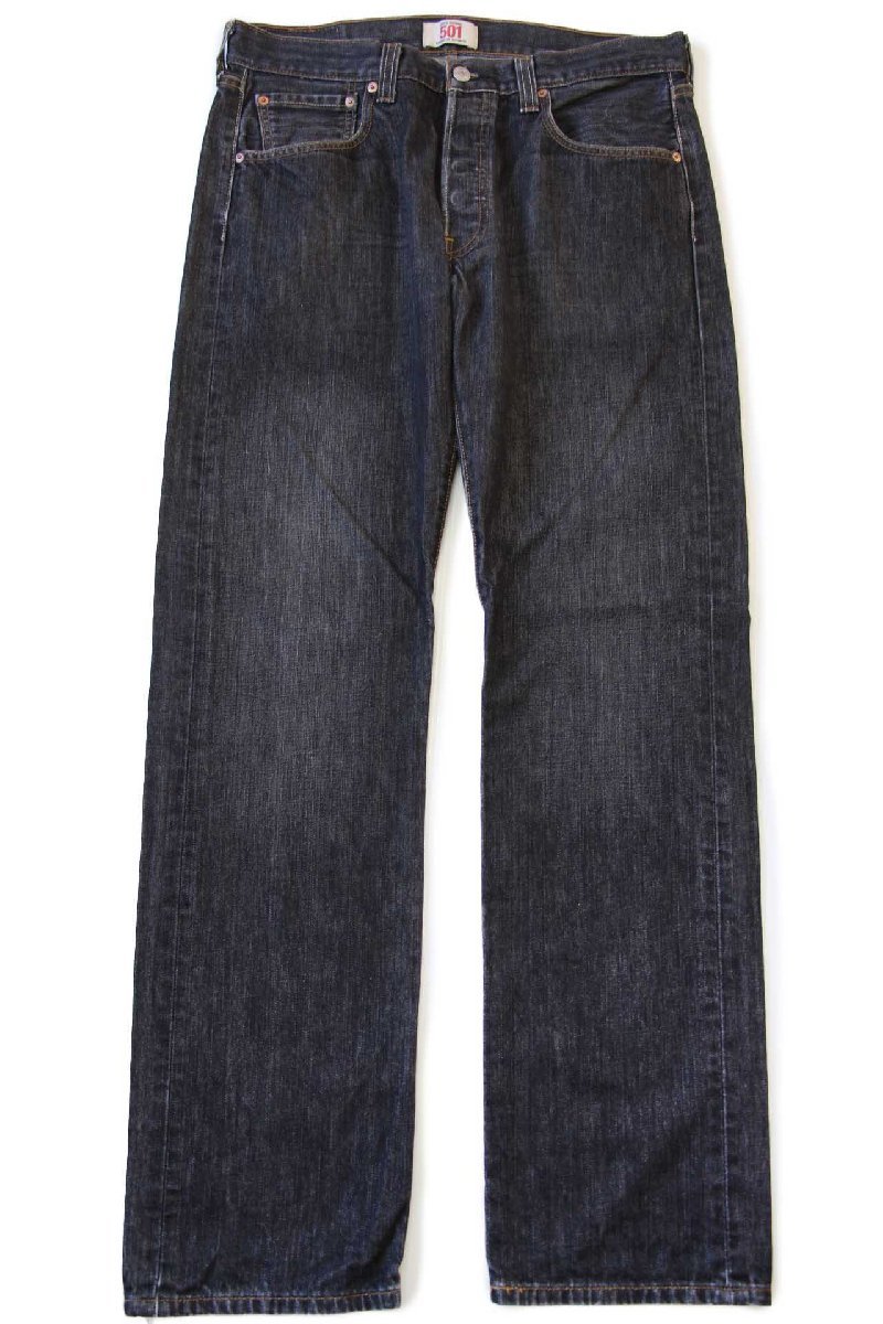 メキシコ製 Levi'sリーバイス 501 先染め ブラック デニムパンツ w34