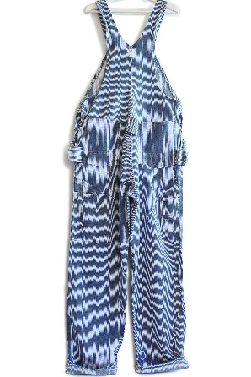 80s USA製 OSHKOSH B'GOSH エプロン付き ダブルニー ヒッコリー