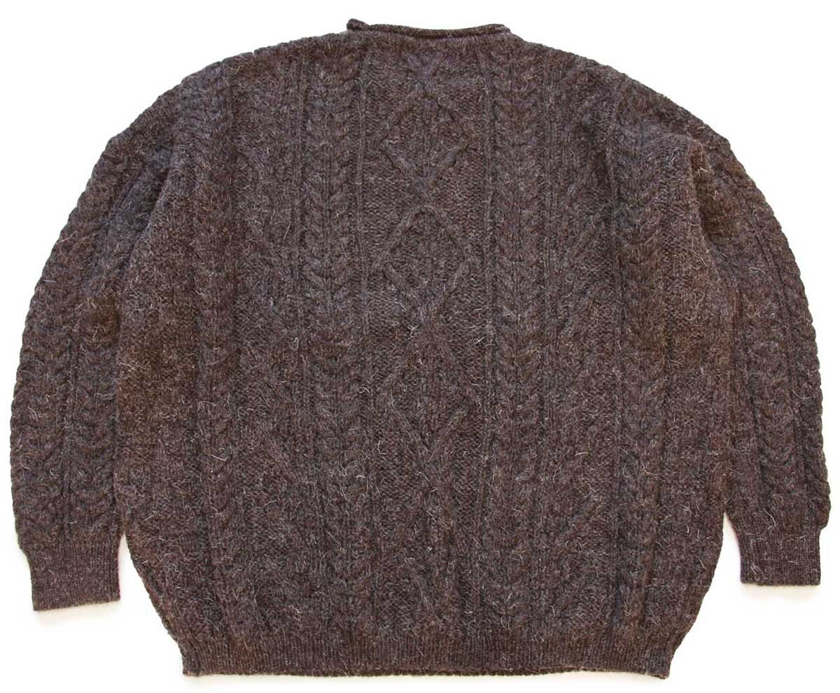 Kerry Traditions ロールネック ケーブル編み ウールニット セーター