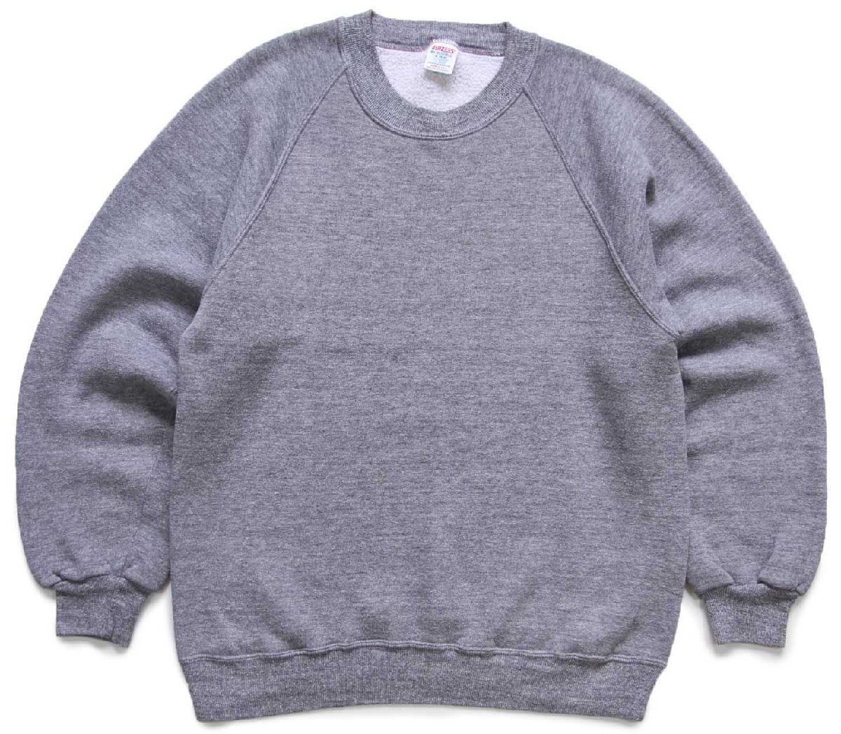 神サイズ 80s ラッセル 前V 無地 スウェット USA製XL 黒 ブラック 80s