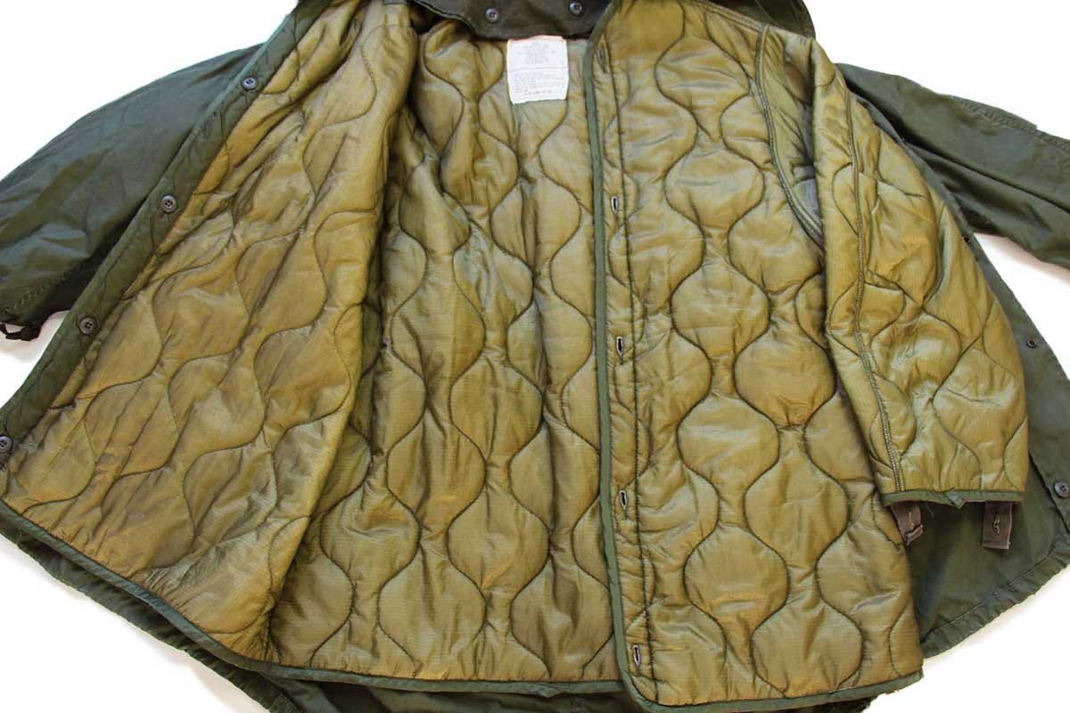 80s 米軍 U.S.ARMY M-65 パーカー キルティングライナー&フード付き XS
