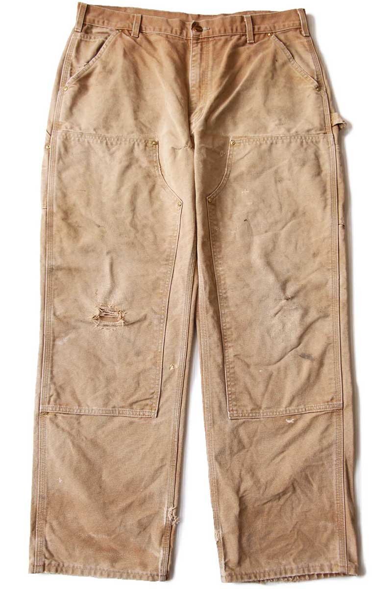 USA製 carharttカーハート ダブルニー ダック地 ペインターパンツ ボロ