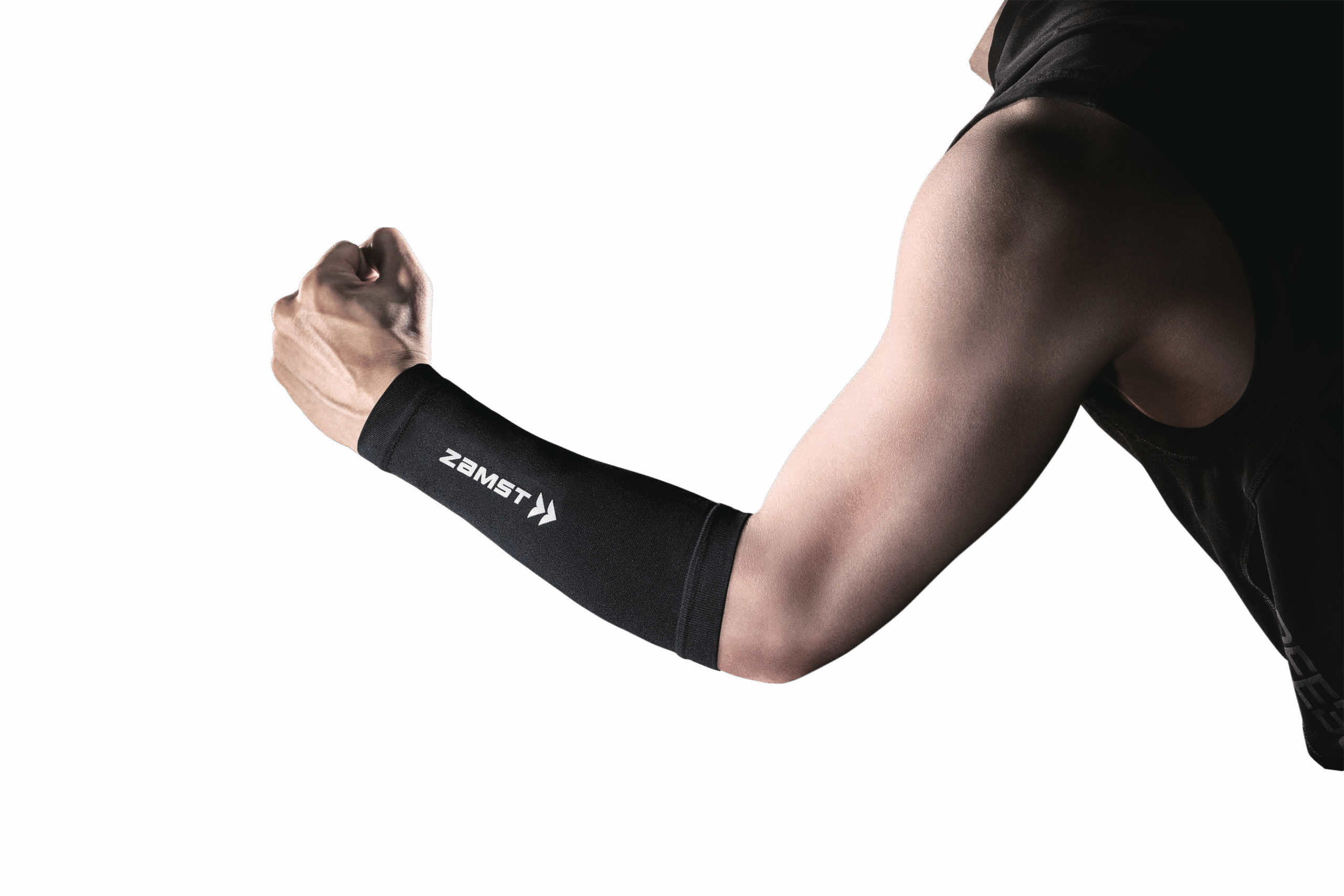 西田有志選手愛用の特注モデル「ザムスト アームスリーブ ショート」を