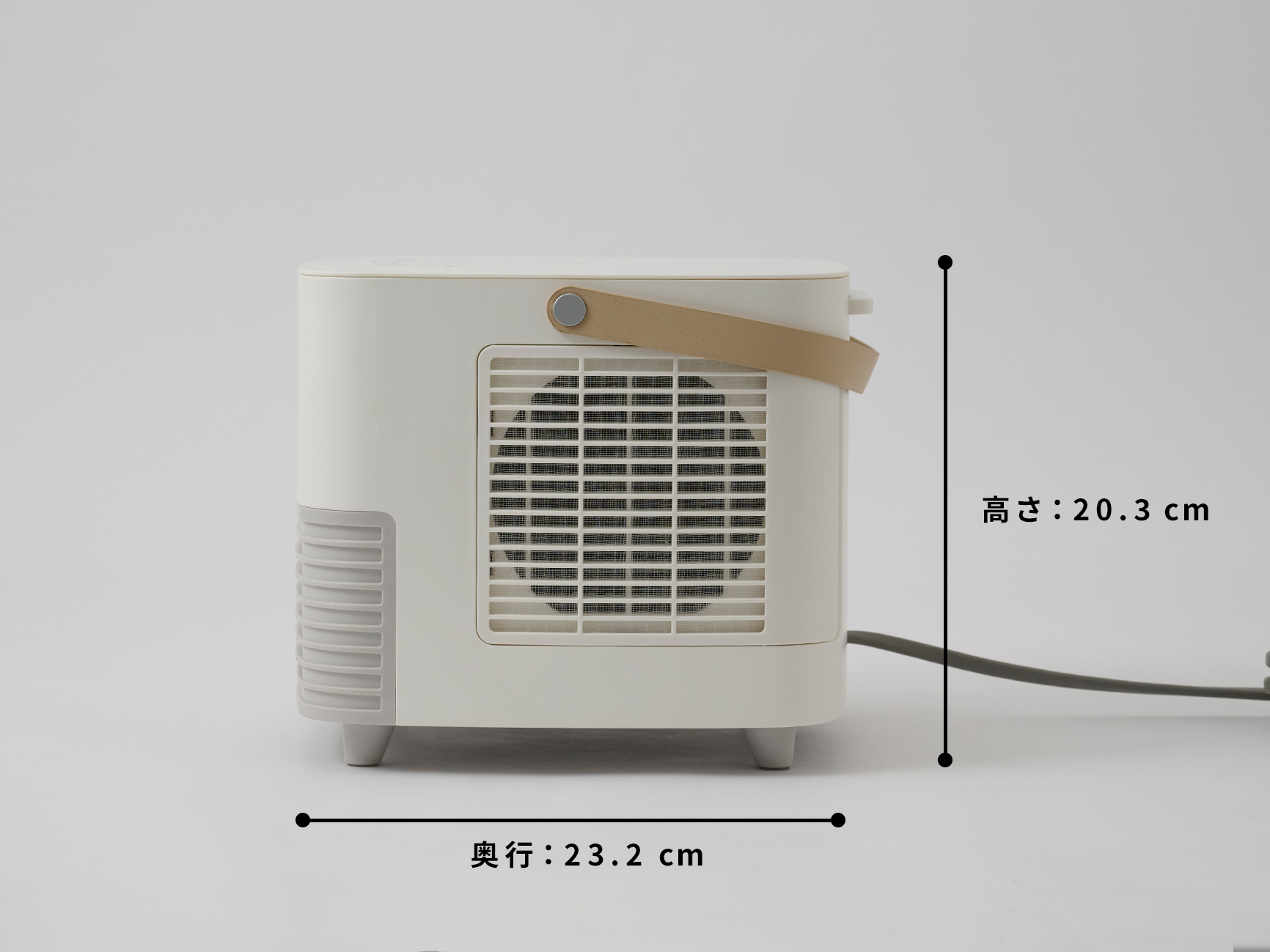 人感センサー付き セラミックファンヒーター ポカ CUBE ｜シロカ