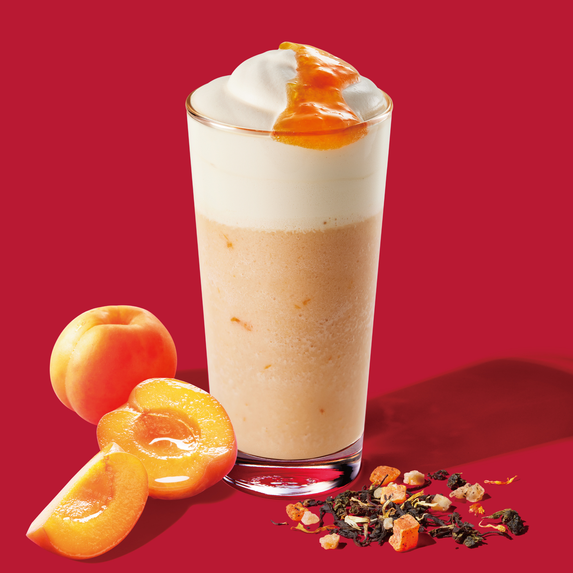 スタバ“ジョイフルメドレー”ティーラテ フラペチーノ発売、3種の茶葉に