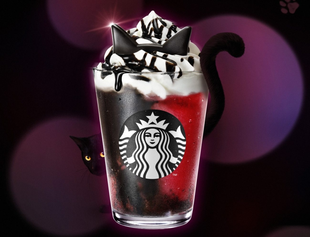 スタバ】猫耳チョコレートを飾った「アサイーベリーフラペチーノ」発売