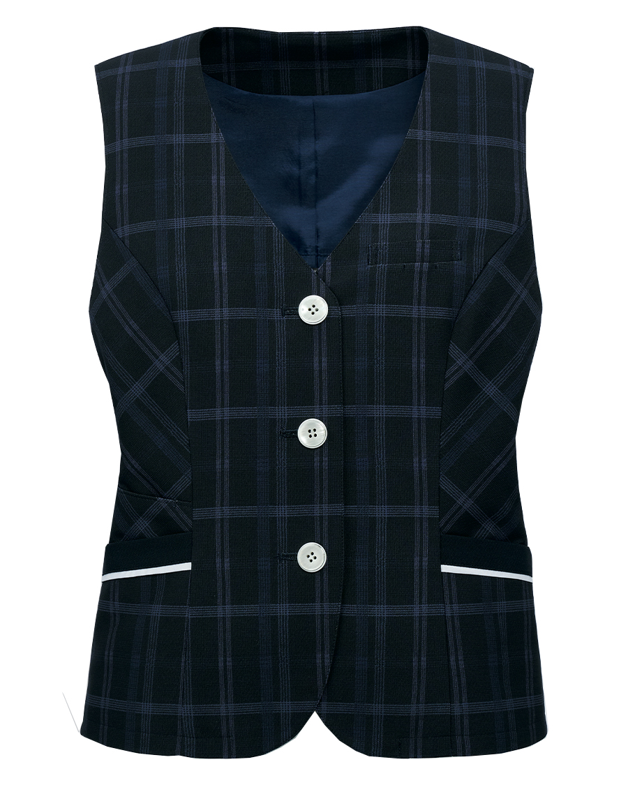 エコチェック・ニット】ベスト | ユニフォーム総合メーカーのサーヴォ