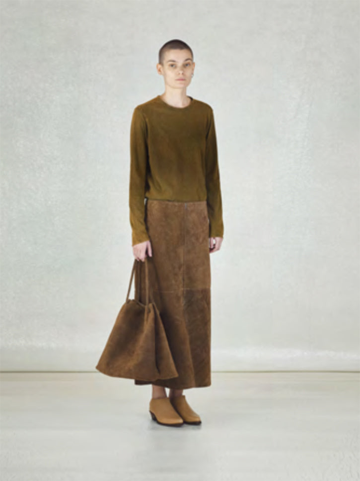 Gabriela Coll No. 17 Hoof Bag, Brown Suede | Stand Up Comedy