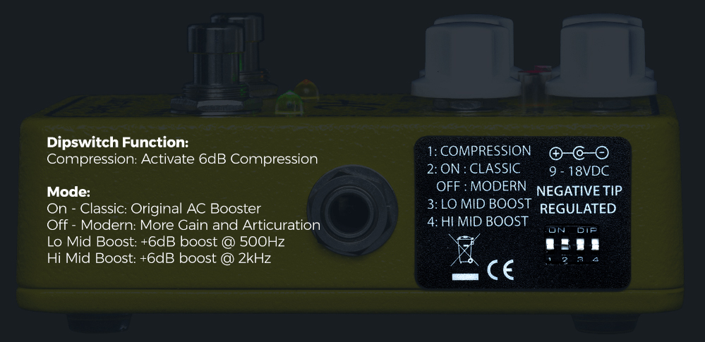 Xotic AC Booster V2 Volume, boost & expression effect pedal