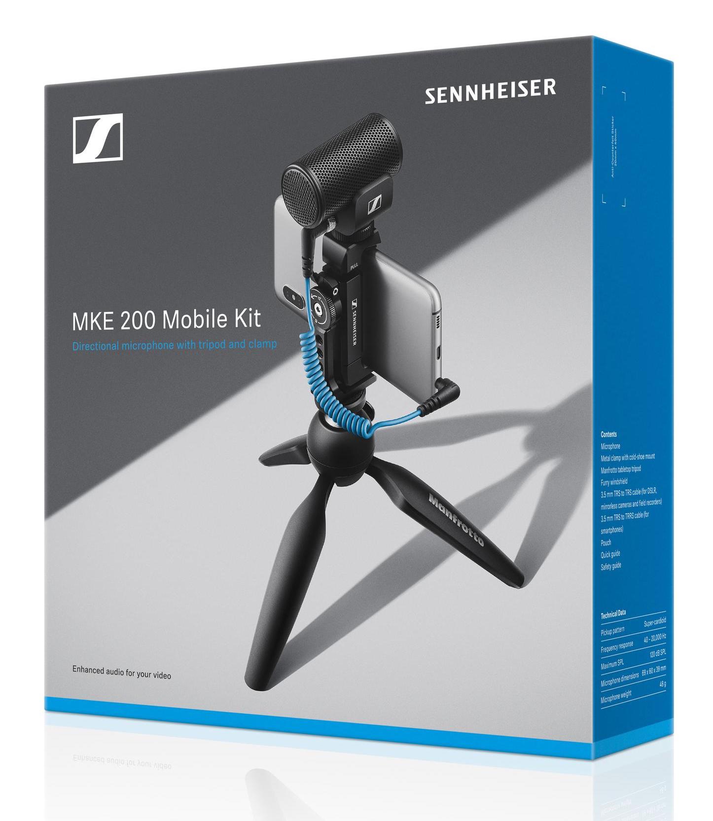 Sennheiser MKE 200 Mobile Kit Micro usb & smartphone