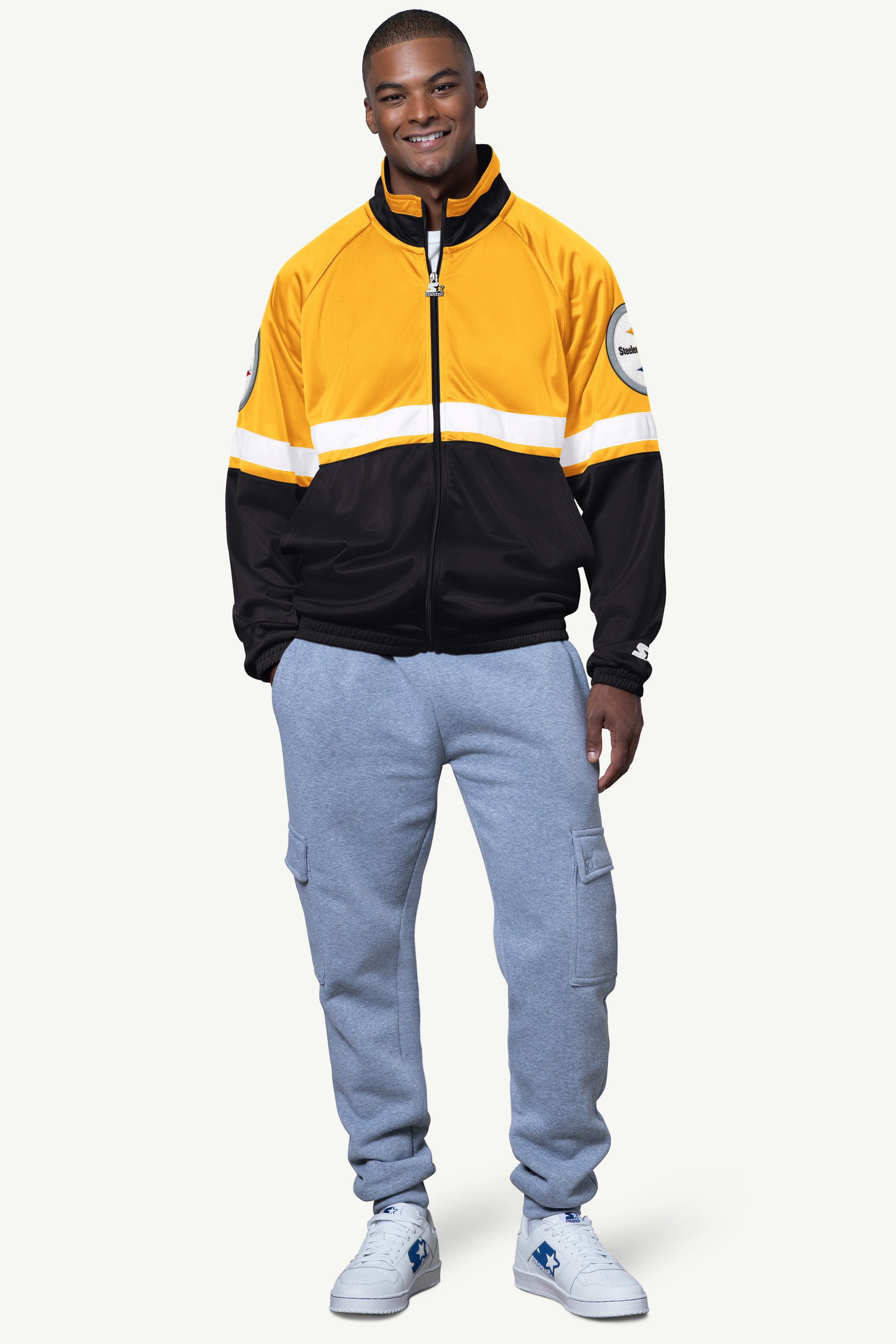 Mens Pittsburgh Steelers Veteran Track Jacket | NFL | Starter