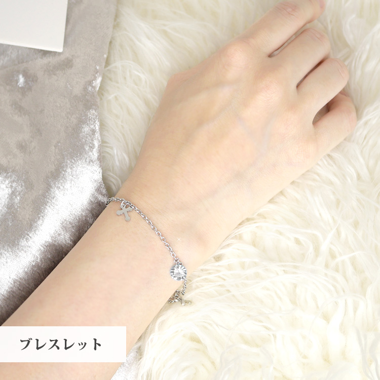 ステンレスアンクレット クロスジュエルアンクレット ブレスレット
