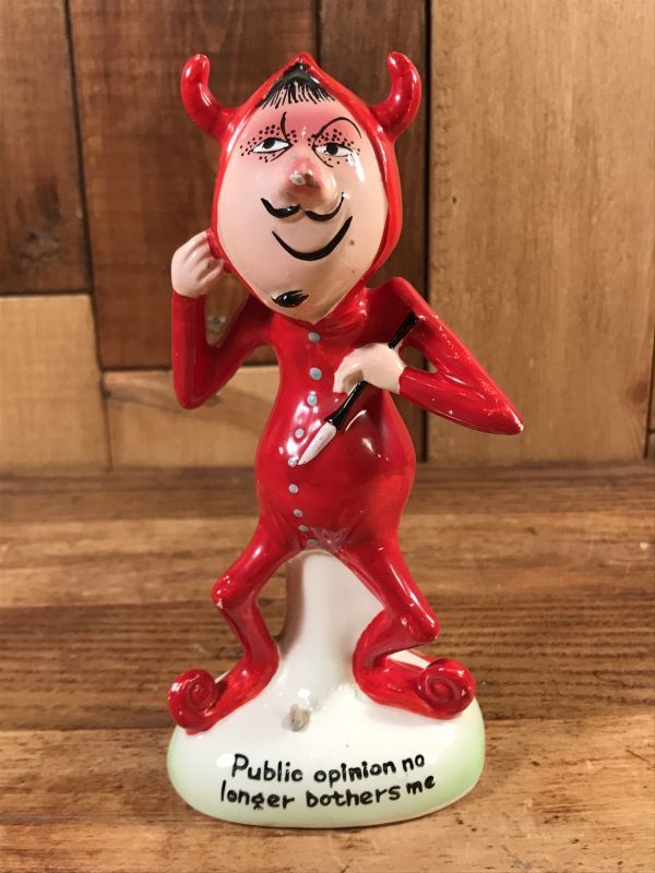 Red Devil Message Ceramic Doll レッドデビル ビンテージ セラミック