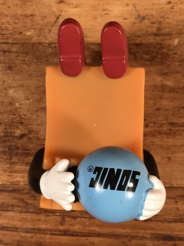 Sonic Drive-In Brown Bag Bowlers “Blue Ball On Head” Meal Toy
