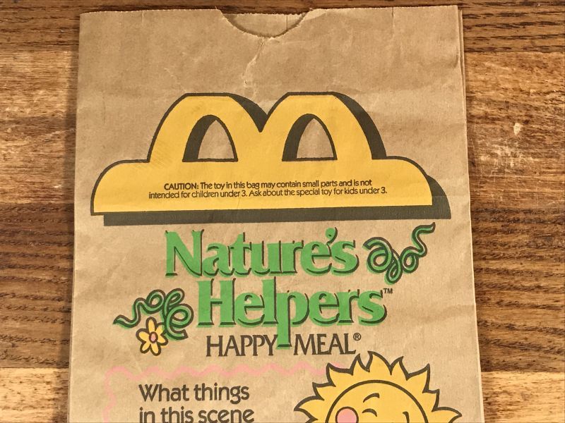 McDonald's “Nature's Helpers” Happy Meal Paper Bag マクドナルド
