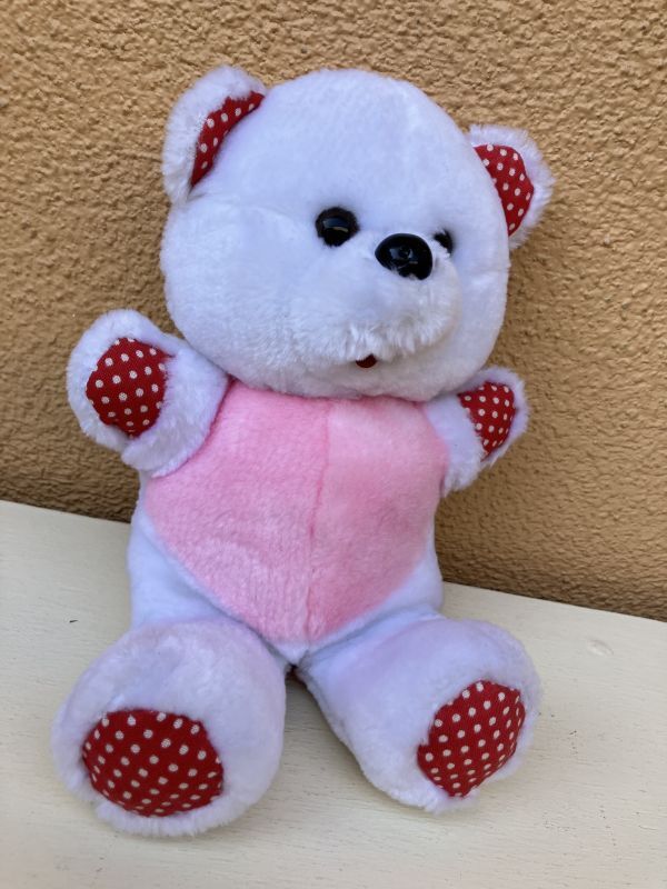 Top Toys Dots Bear くま ビンテージ ぬいぐるみ テディベア シロクマ
