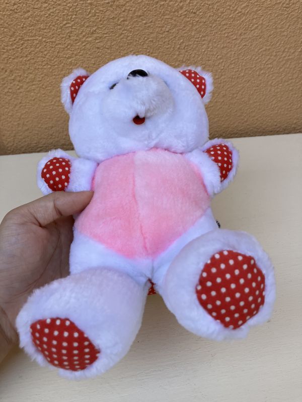 Top Toys Dots Bear くま ビンテージ ぬいぐるみ テディベア シロクマ