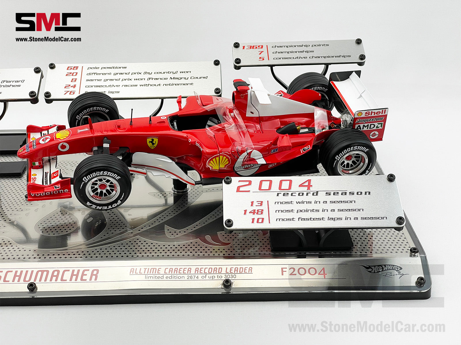 限定 HW 1/18 Ferrari F2004 #1シューマッハ 300Pcs