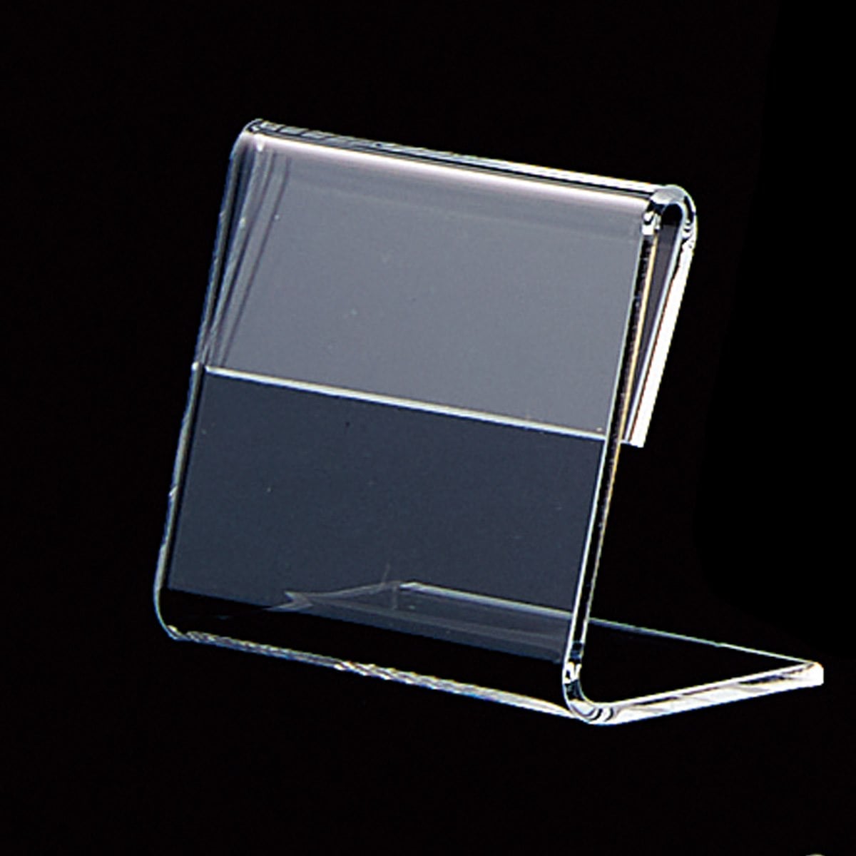 透明アクリルL型ショーカード立て〔ストエキオリジナル〕 A9ヨコ