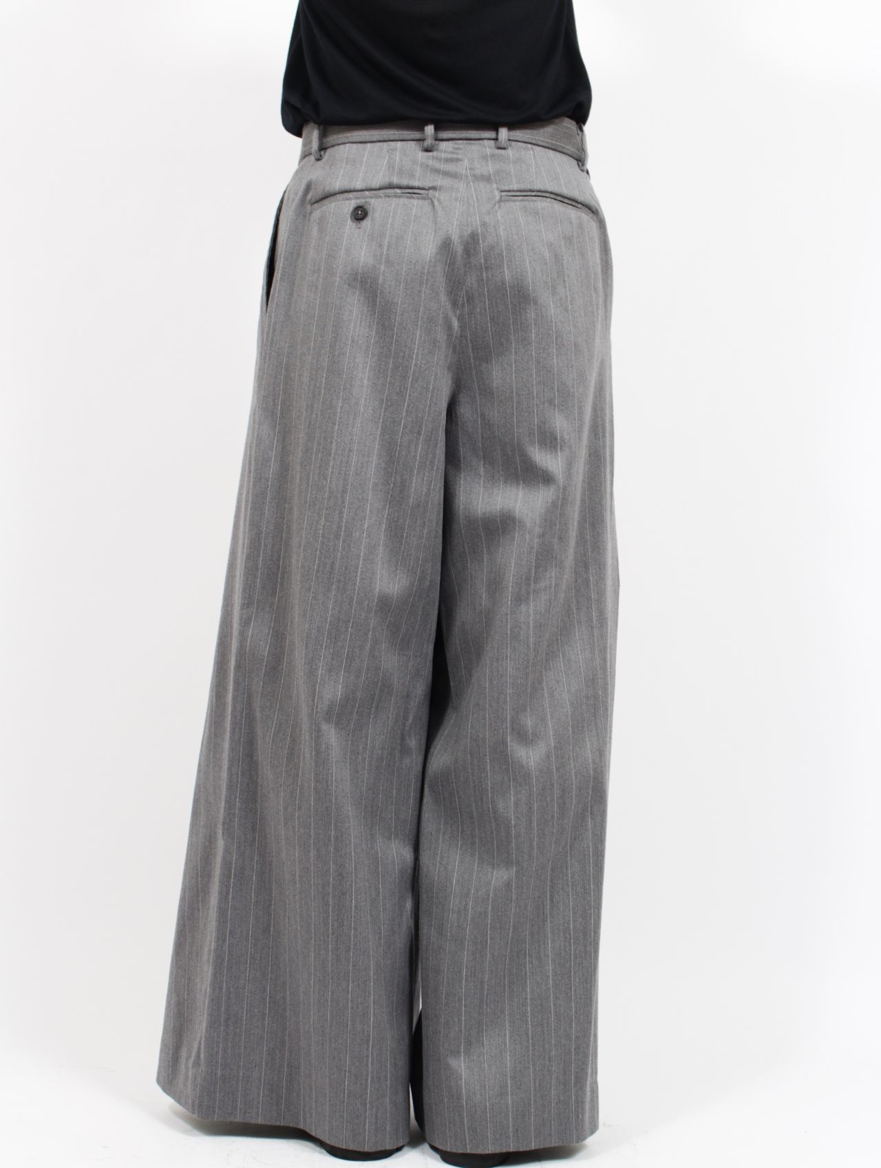 TAAKK - 【26SS】ストライプ ラップ パンツ / WRAP PANTS / グレー | STORY