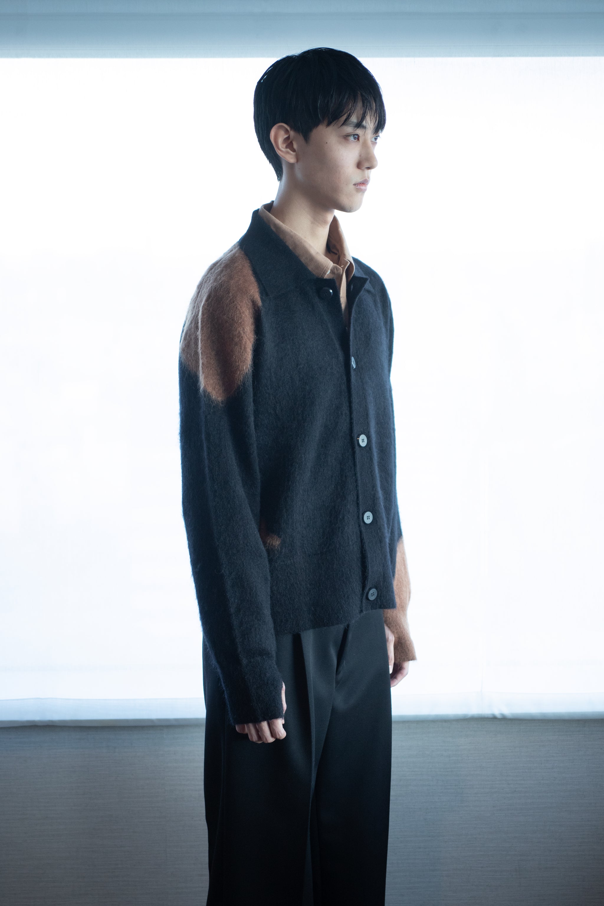 STRONG×SHOOP MOHAIR SHIRT BLACK