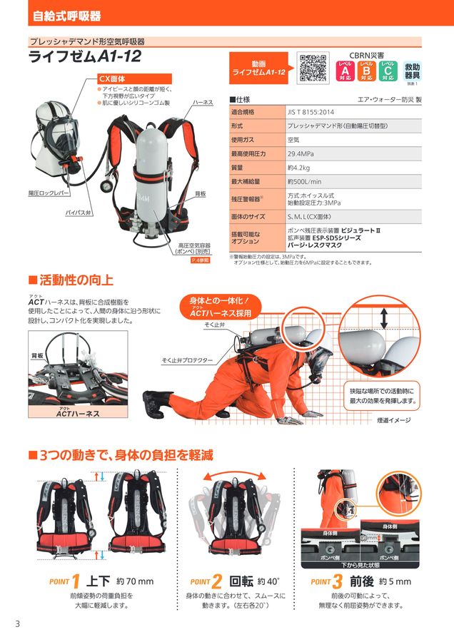 消防向け保護具・機器