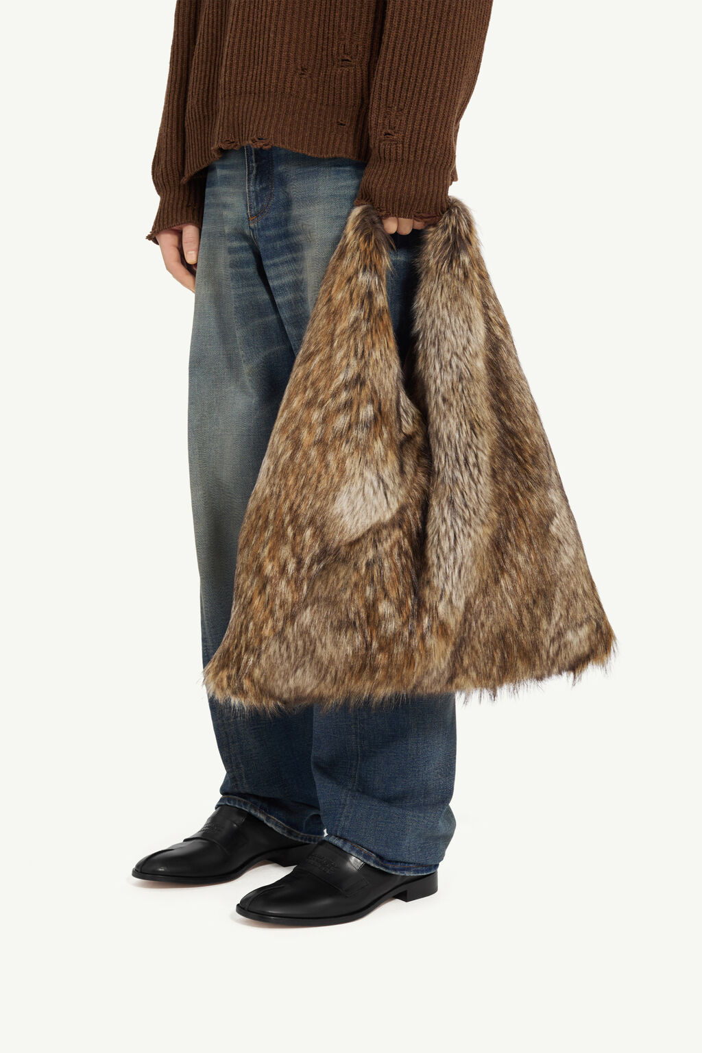 MM6 - MAISON MARGIELA JAPANESE FURRY BAG BROWN – SUUS