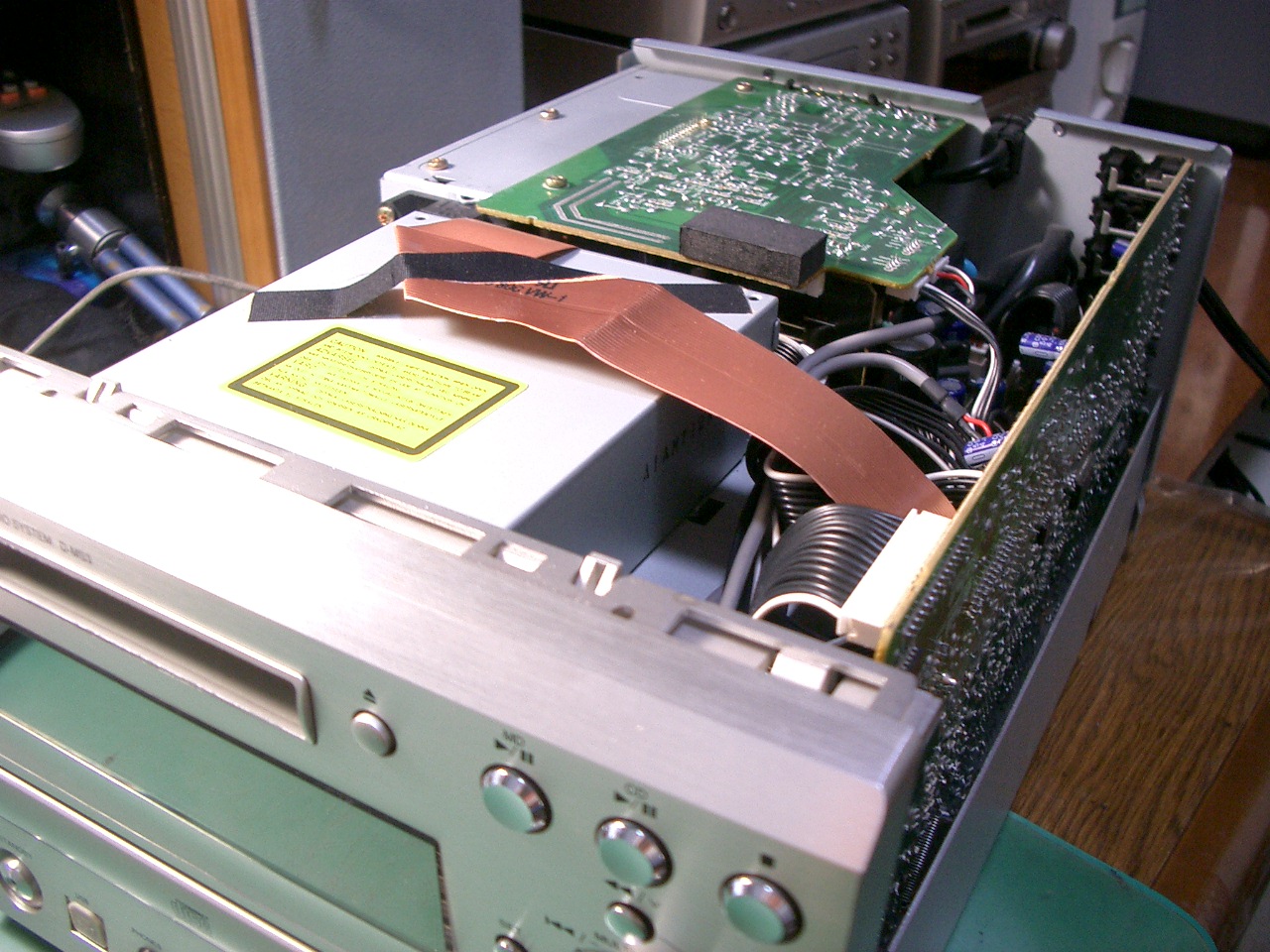 DENON MD/CDミニコンポ D-MS3の修理(その3)