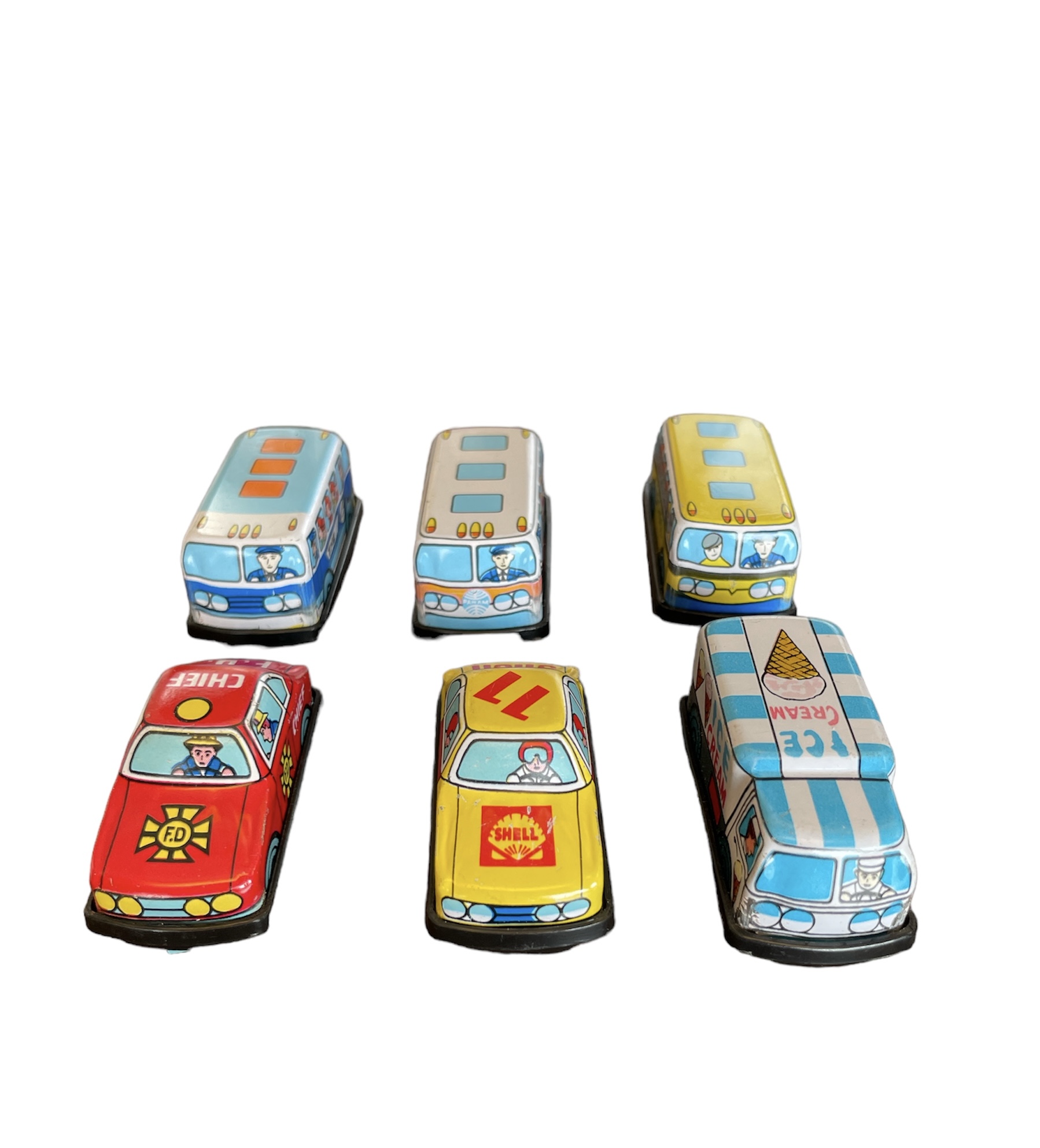 ブリキカー6台セット 日本製 ミニカーセット 昭和レトロ | Toy's雑貨SUZUYA
