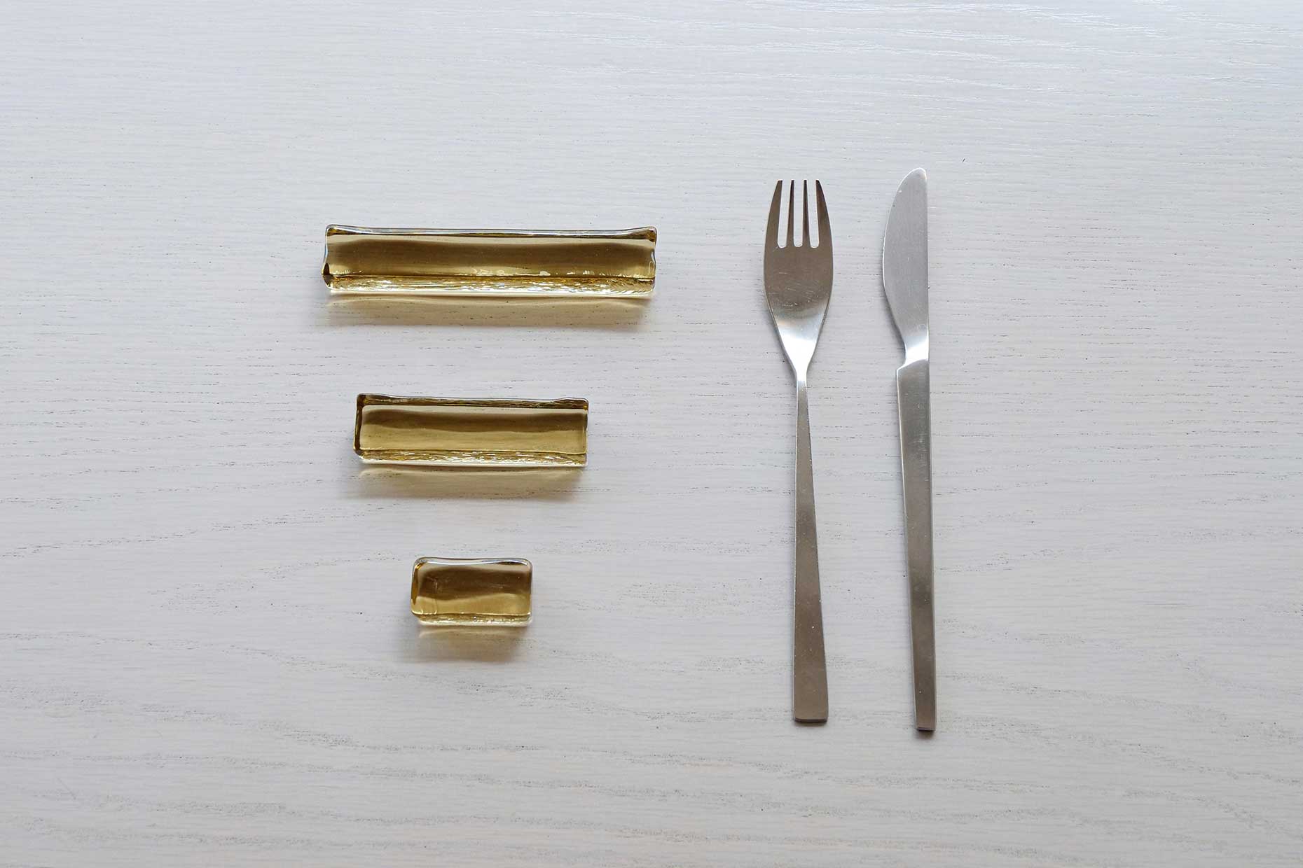 カトラリーレスト：四角 (M) 6本セット GIFT | ガラス製品 | Sghr