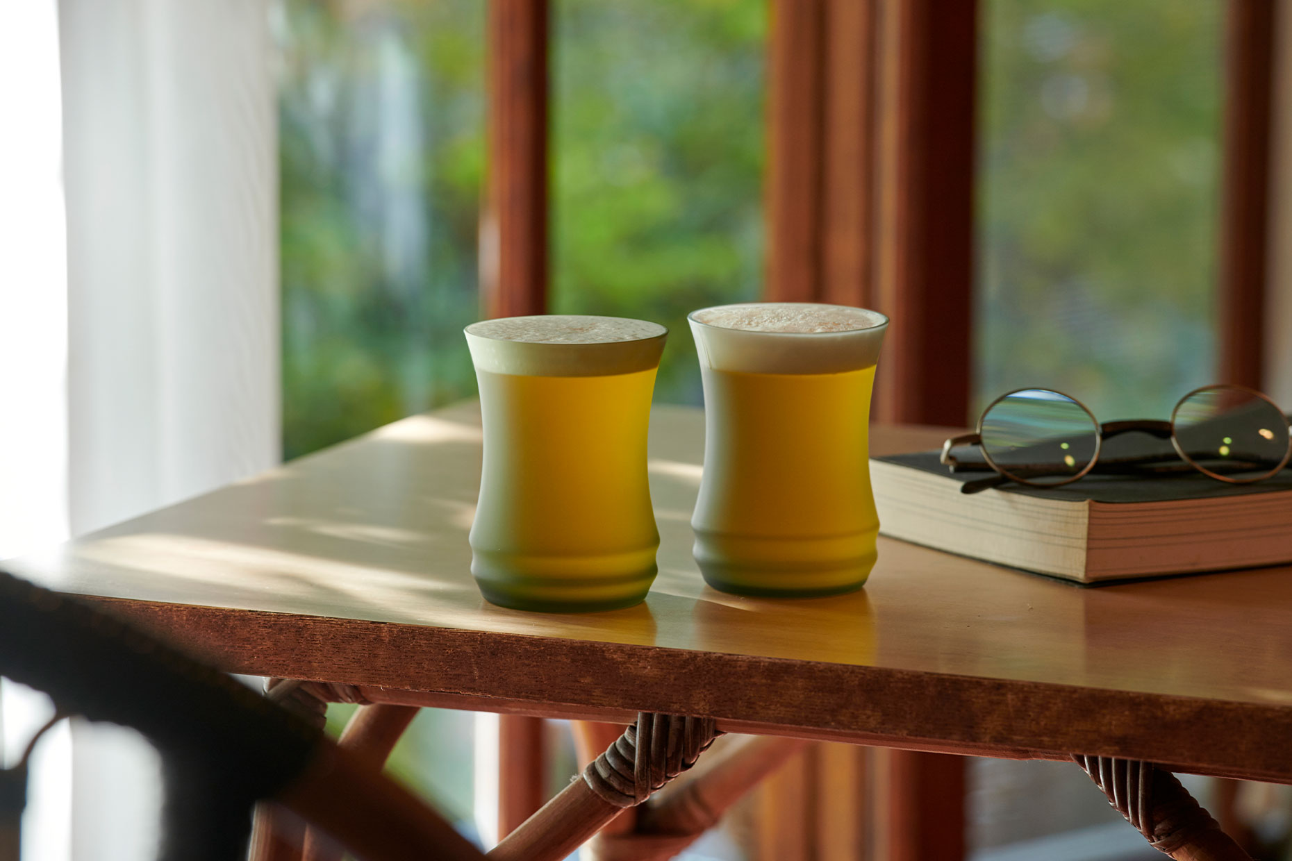 竹グラス：さらし竹 青竹 ペア GIFT | ガラス製品 | Sghr