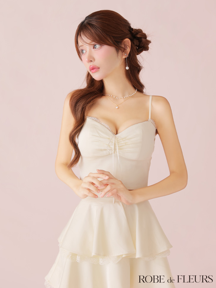 XSサイズあり【ROBE de FLEURS/ローブドフルール】ティアードスカート