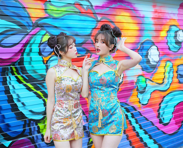 即日発送】セクシーチャイナドレス5カラー《ハロウィンコスプレ4点