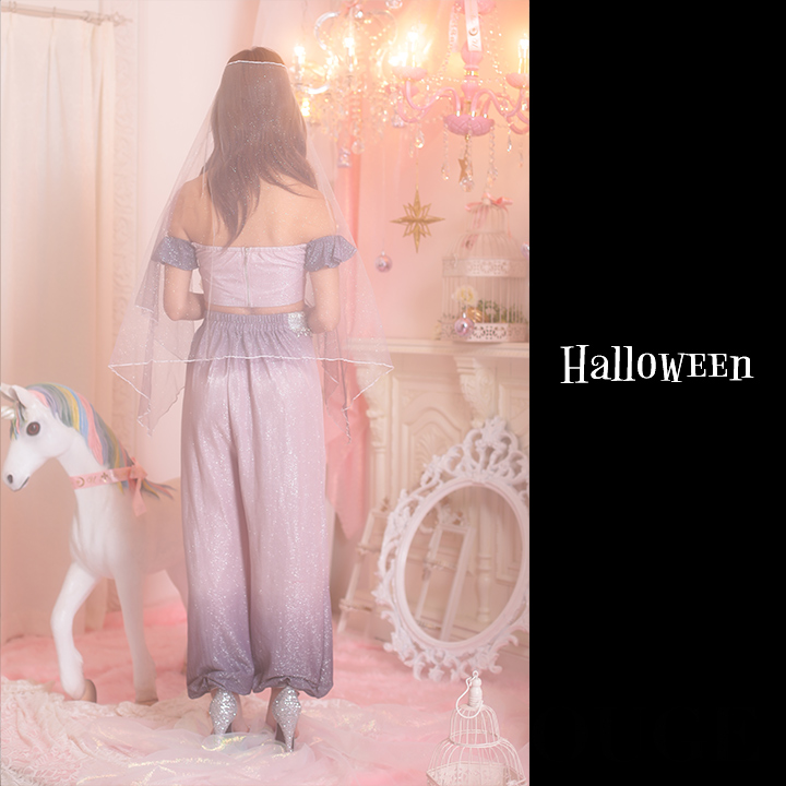 即日発送】アラビアンガール/アラジンコスプレセット【ハロウィン4点