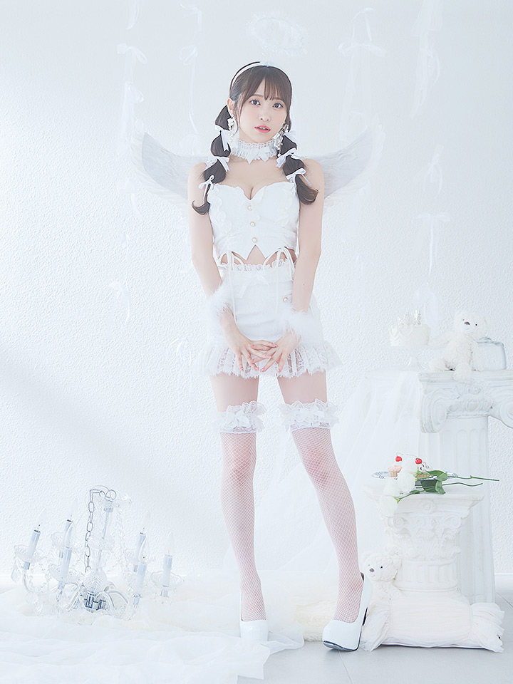 即日発送】【ハロウィン】セクシーエンジェルセットアップ 【コスプレ7