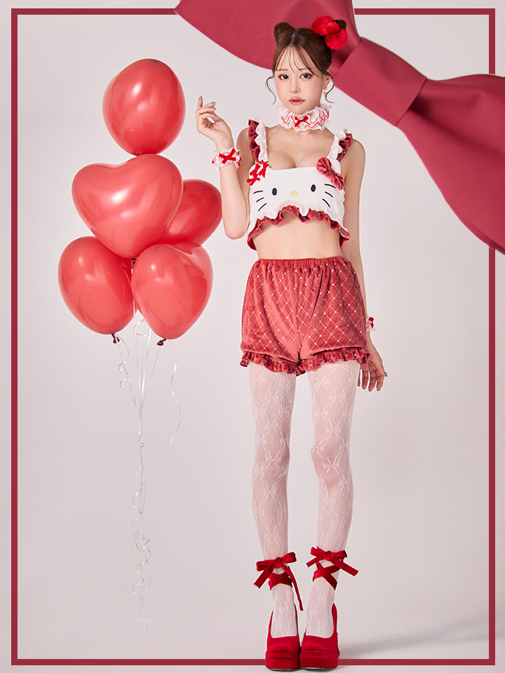 即日発送】【サンリオ】ハローキティキルティングセットアップルーム