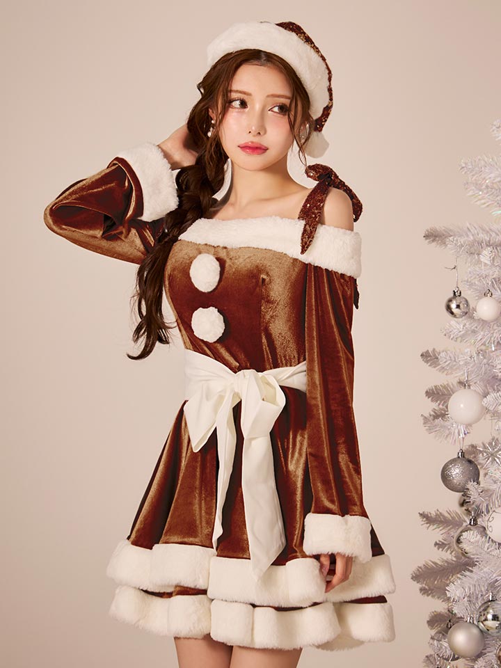 sugar nine サンタコス 4点セット】【XS-XLサイズ/8カラー】グリッター